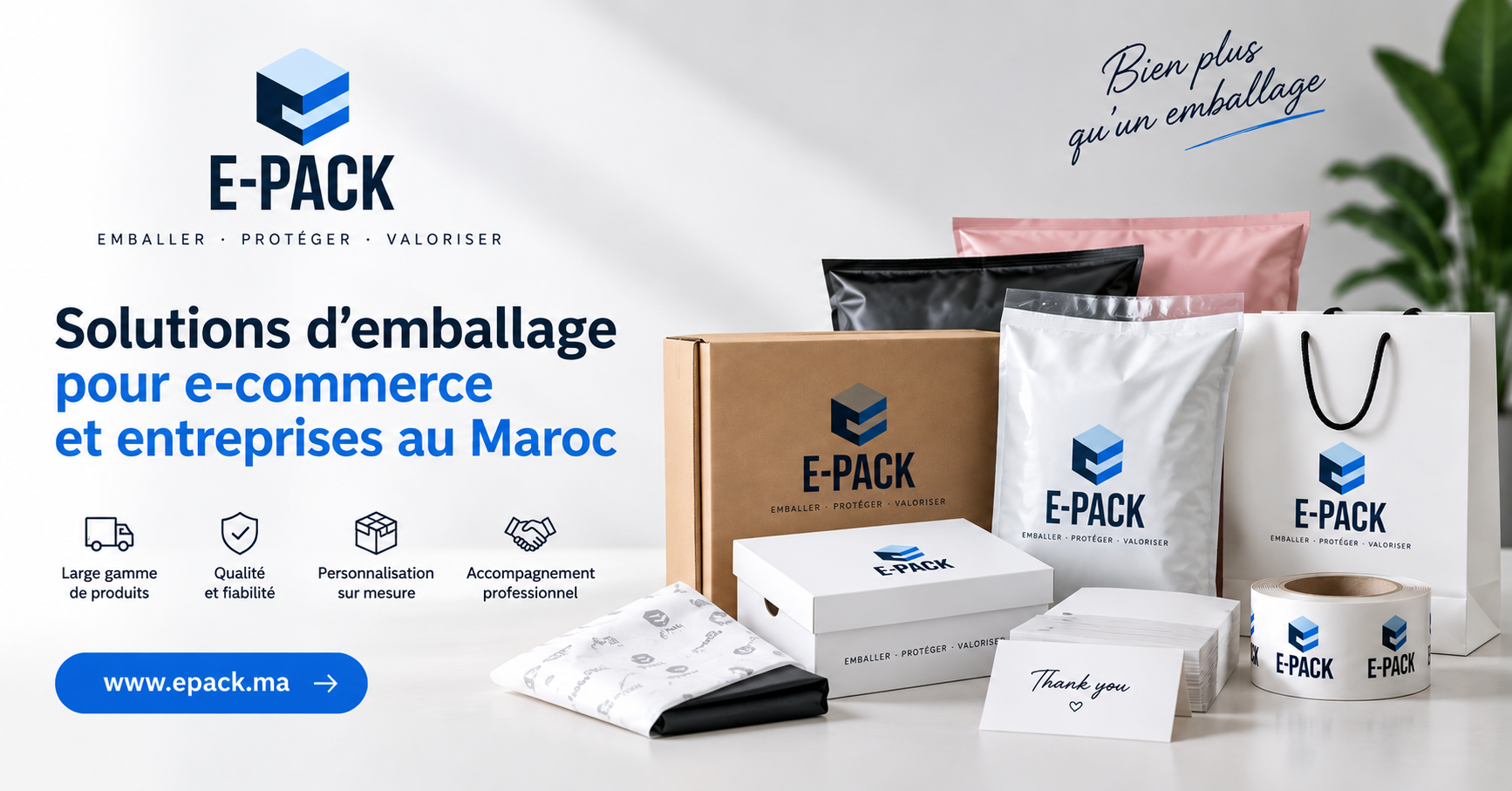 Emballage e-commerce Maroc – solutions d’emballage E-PACK